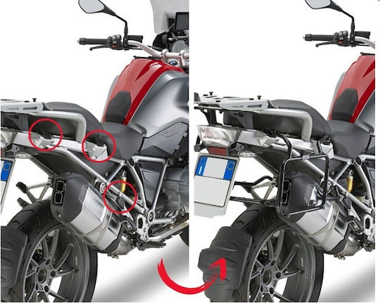 Givi Πλαϊνές Βάσεις για BMW R 1200 / R 1200 GS Adventure για BMW R 1200 GS 2013-2018 / R 1200 GS Adventure 2014-2016