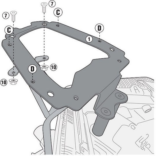 Givi Rack for Yamaha X-MAX 400 18-20