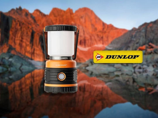Dunlop Led Battery Lantern for Camping with Flashlight 1000lm