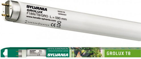 Sylvania Grolux T8 Lamp for Aquarium Lighting with Pink Light 14W 45cm