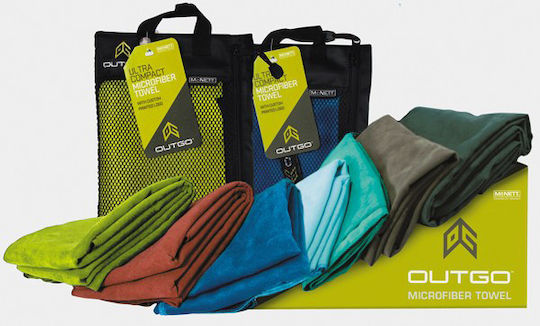Gear Aid Outgo Πετσέτα Microfiber Προσώπου Αντιβακτηριδιακή σε Θήκη Πράσινη 102x51εκ.