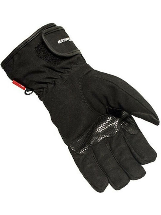 Winger 3366 Χειμερινά Ανδρικά Γάντια Μηχανής Αδιάβροχα Μαύρα