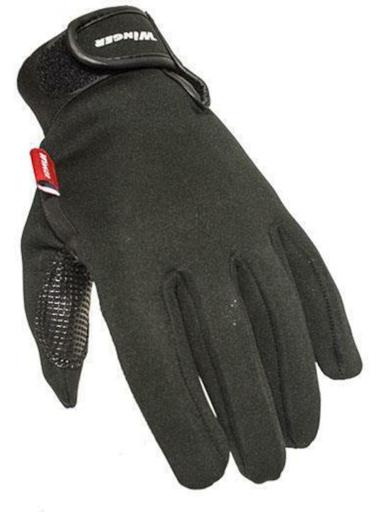 Winger Winter Herren Motorradhandschuhe Neopren Schwarz