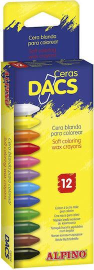 Alpino Ceras Dacs Σετ Κηρομπογιές με 12 Χρώματα