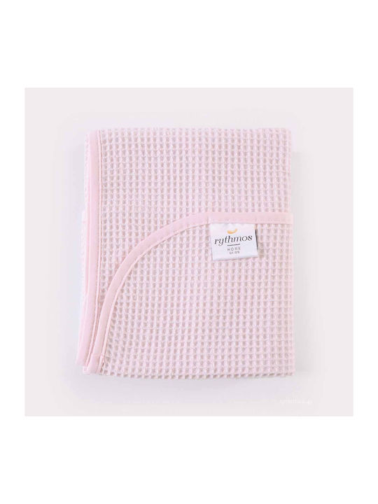 Rythmos Blanket Cot Sweety Waffle Pink 110x140cm. 113-135-003