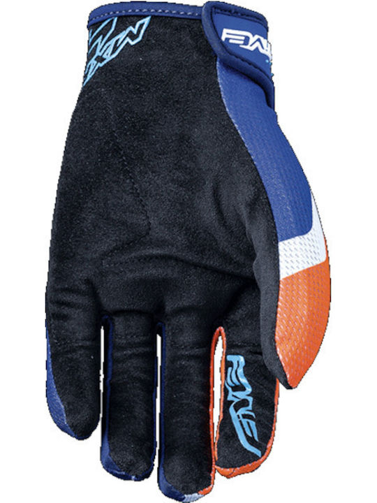 Five MXF4 Summertime Μotocross Gloves Orange