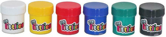 The Littlies Δακτυλομπογιές Σετ Δακτυλομπογιές 20ml 6τμχ