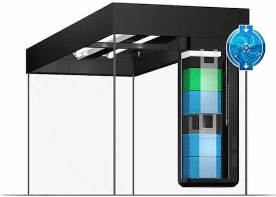 Juwel Rio 350 LED Beech Fisch-Aquarium mit Kapazität von 350Es mit Beleuchtung, Heizung, Umwälzpumpe, Filter und 121x51x66cm Beige