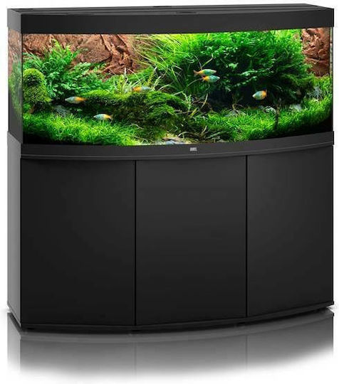 Juwel Vision 450 Fisch-Aquarium mit Kapazität von 450Es mit Beleuchtung, Heizung, Umwälzpumpe, Filter und 151x61x64cm Schwarz