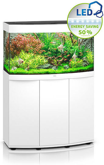 Juwel Vision 180 LED Acvariu de Pești cu Capacitate de 180lt cu Iluminare, Încălzitor, Circulator, Filtru și 92x41x55cm. Alb