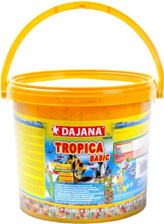 Dajana Tropica Basic Τροφή για Τροπικά Ψάρια σε Νιφάδες 1000ml 200γρ.