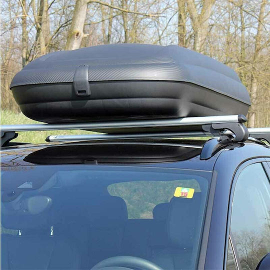ArtPlast Roof Box Μπαγκαζιέρα Οροφής Αυτοκινήτου 320lt Γκρι με Ανάγλυφη Υφή