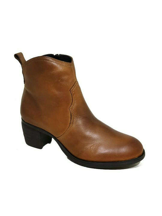 Chacal Madison Leather Women's Ankle Boots Tabac Brown