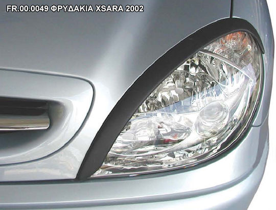 Motordrome Предни фарови вежди за Citroen Xsara VTR 1998+ ABS Πλαστικό