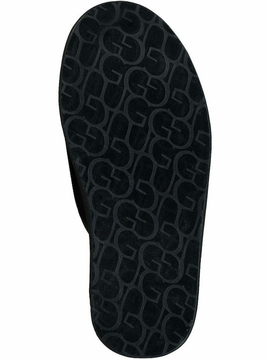 Scuff Men's Leather Slippers Black