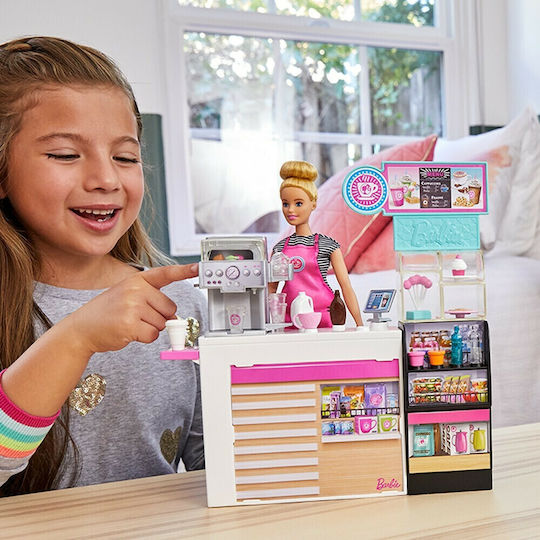 Barbie Καφετέρια Σετ Κούκλας για 3+ Ετών