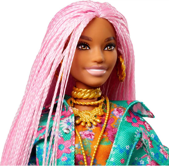 Barbie Extra Pink Braids Barbie Puppe Extra für 3+ Jahre 32,5 cm