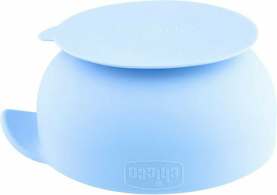 Chicco Детска Купа за Хранене Take Eat Easy от Силикон Светлосин
