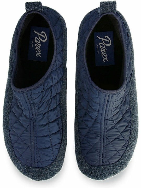 Heel Enclosed Men's Slipper Blue