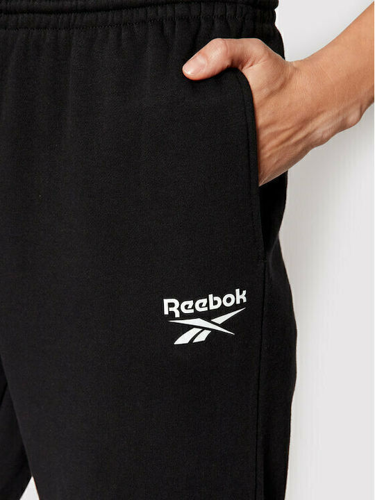 Παντελόνι Φόρμας με Λάστιχο Fleece Μαύρο