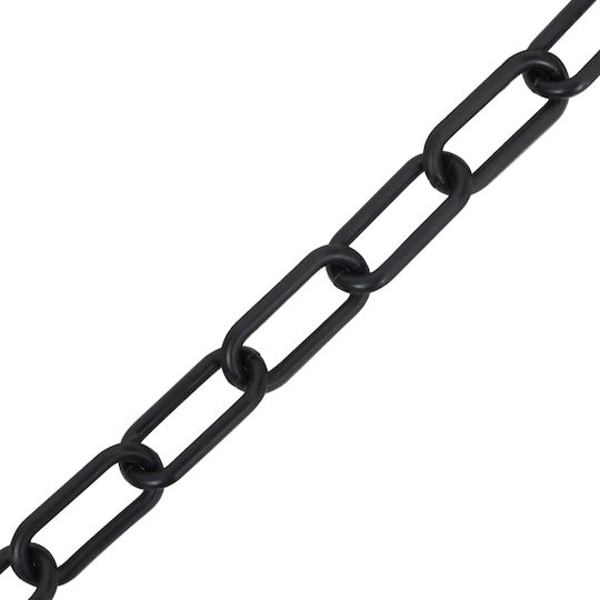 vidaXL Plastic Traffic Chain Black Φ6 L30m