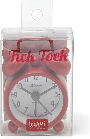 Legami Milano Mini Tischuhr mit Wecker Rot 4x2x6cm LI1137 Legami Milano Mini Tischuhr mit Wecker Rot 4x2x6cm LI1137