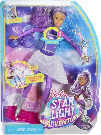 Barbie Star Light Adventure Lights & Sounds Hoverboarder Doll for 3++ Years