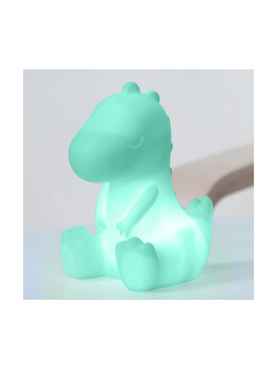 Kiokids LED Детско Декоративно Осветление Dino Зелен 16x8x11εκ.