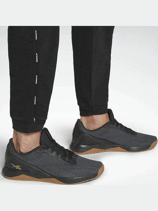 Workout Ready Piping Jogginghose mit Gummizug Schwarz