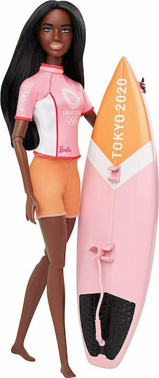 Barbie Tokyo 2020 Surfing Păpușă pentru 3+ ani+ Ani