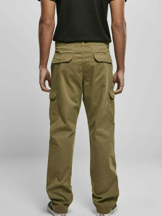 Urban Classics TB4705 Men's Trousers Cargo in Straight Line Olive