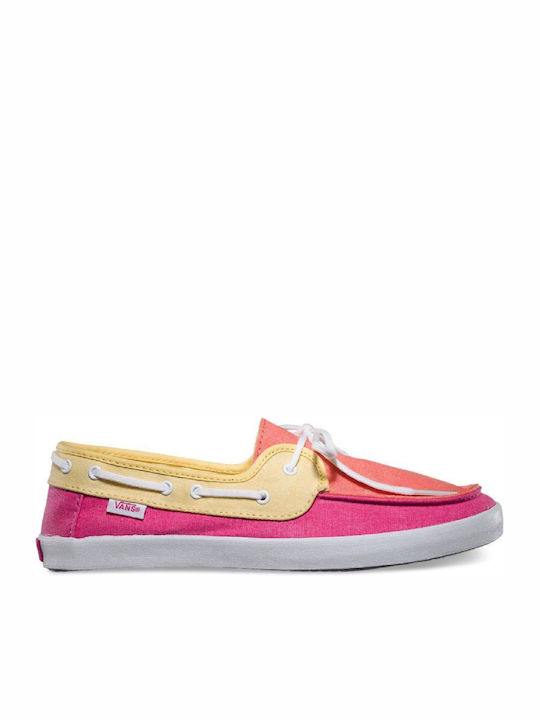 Chauffette Pink/ Yellow Women's Moccasins