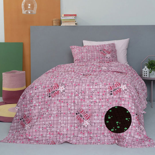Palamaiki Kinderdecke Leuchtend Einzel Luminous Cluster Lilac 160x240cm