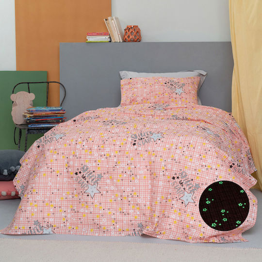 Palamaiki Kinderdecke Leuchtend Einzel Luminous Cluster Pink 160x240cm