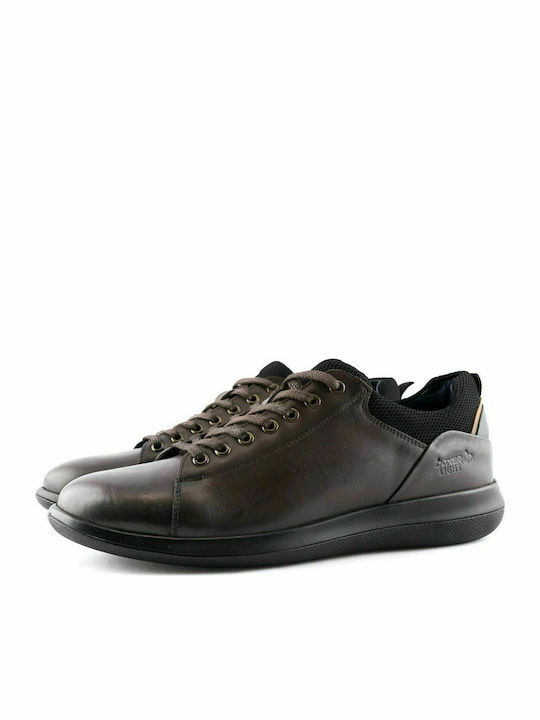 Boxer Men's Leather Casual Shoes Brown