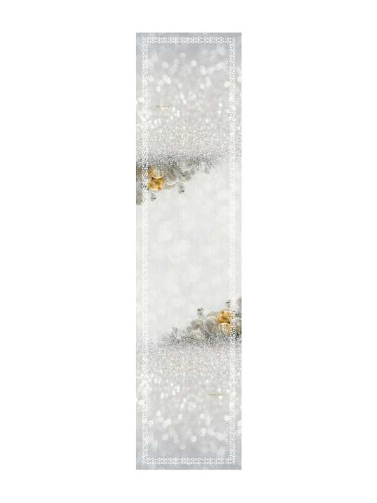 Saint Clair 2030 Christmas Tablecloth Runner Fabric White L160xW40cm 1pcs 1719030219064