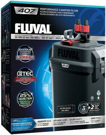 Fluval 071 External Filter 10W for Aquariums up to 130lt with Performance 550lt/h
