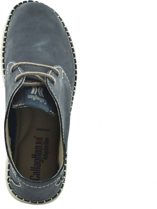 Men's Leather Casual Shoes Blue