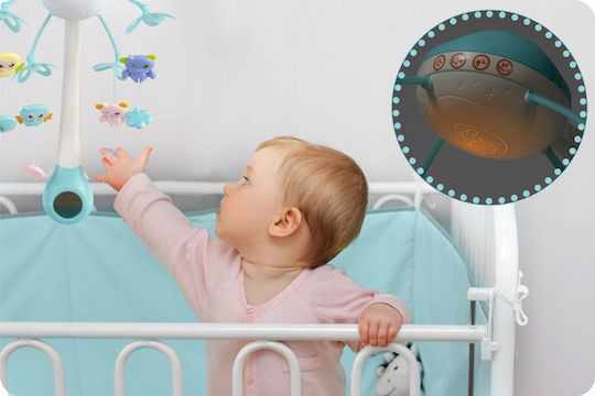 Ricokids Μόμπιλε Κούνιας με Μουσική και Προτζέκτορα Καρουζέλ