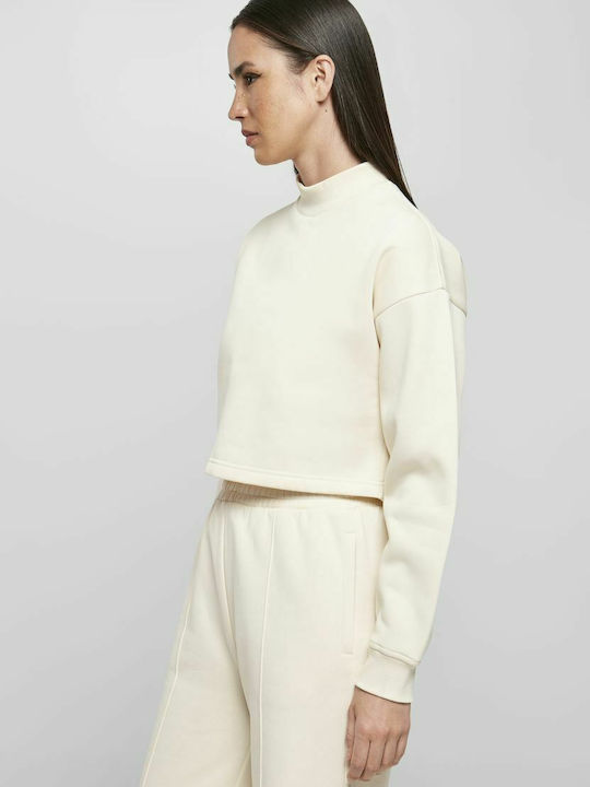 Cropped Women's Sweatshirt White