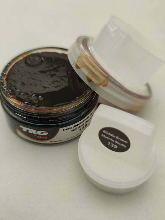 TRG the One Cream Kit Боя за Кожени обувки Средно кафяво 50мл 707