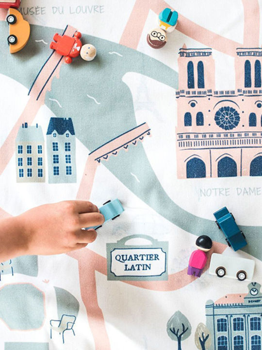 Play&go Paris Activity Mat Turquoise 140x140cm