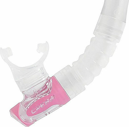 CressiSub Gamma Pink Snorkel with Silicone Mouthpiece