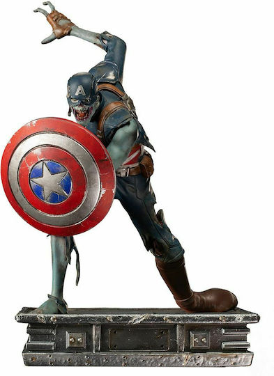 Iron Studios Marvel Captain America Zombie Ce-Ar Fi Dacă...? Figurină Înălțime 22cm Scară 1:10