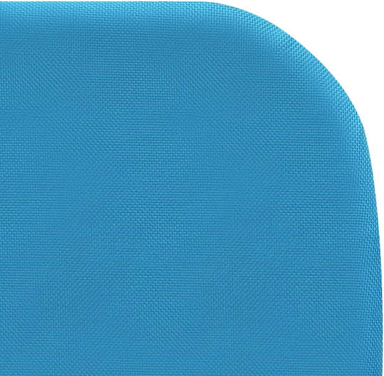 vidaXL Foldable Steel Beach Sunbeds Blue 182x55x24cm 2pcs
