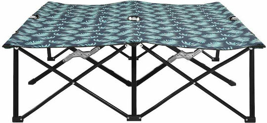 vidaXL Strandliegen Grün Faltbar 194x124x44cm. 1Stück