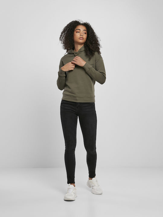 Women's Sweatshirt Hooded Khaki