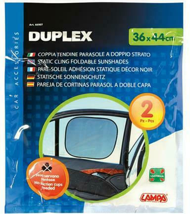 Lampa Πλαϊνά Σκίαστρα Αυτοκινήτου με Βεντούζα 44x36εκ. 2τμχ