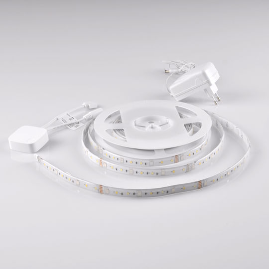 Polux Smart Ταινία LED Wi-Fi 220V RGBW Φως 5m με Τροφοδοτικό & WiFi Controller