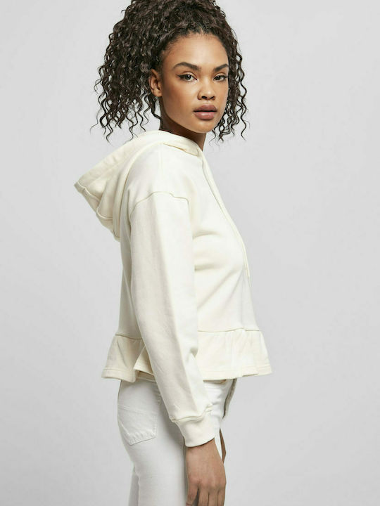 Women's Sweatshirt with Hood White Sand